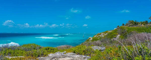 Isla Mujeres South Point Punta Sur Cancun Mexico Eiland Turquoise — Stockfoto