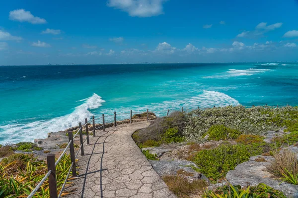 Isla Mujeres South Point Punta Sur Cancun Mexico Eiland Turquoise — Stockfoto