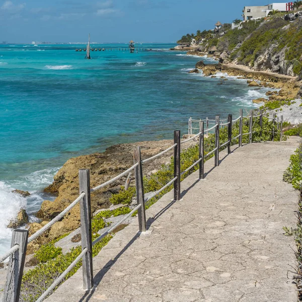 Isla Mujeres South Point Punta Sur Cancun Mexico Eiland Turquoise — Stockfoto