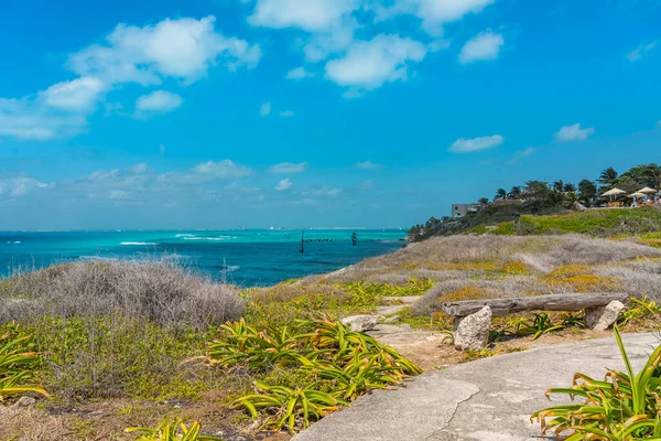 Isla Mujeres South Point Punta Sur Cancun Mexico Eiland Turquoise — Stockfoto