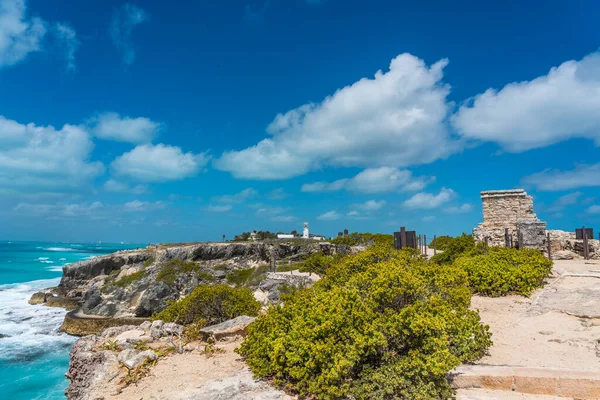 Ruïnes Van Maya Tempel Isla Mujeres Eiland Buurt Van Cancun — Stockfoto