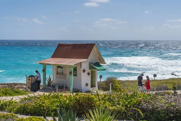 Cancun Mexiico Maart 2021 Ingang Bij Vuurtoren Het Zuiden Aan — Stockfoto