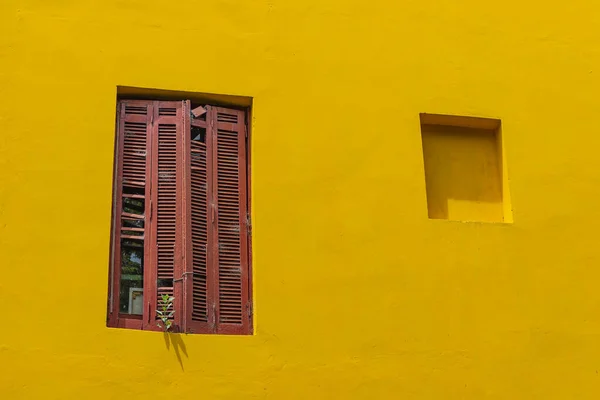 Calle Caminito Boca Con Colorida Ventana Una Pared Amarilla Buenos — Foto de Stock