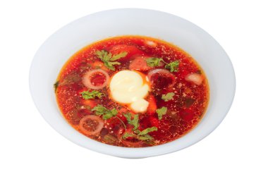 Pancar ve fasulye çorbası