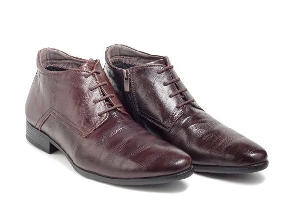 Chaussures marron hiver tendance pour hommes — Photo