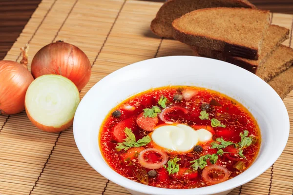 Soup with vegetables — Stock Photo, Image