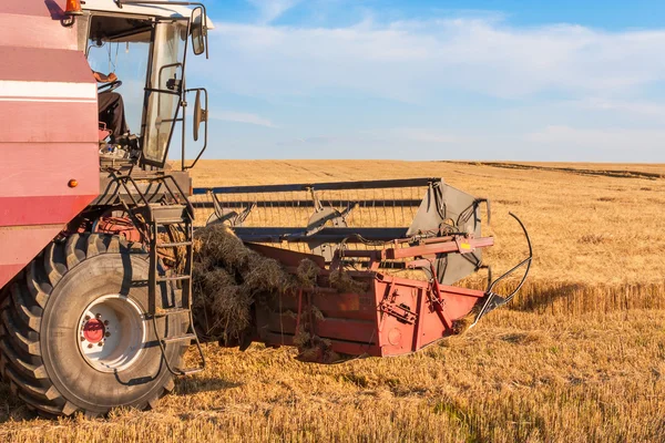 Combineren harvester close-up — Stockfoto