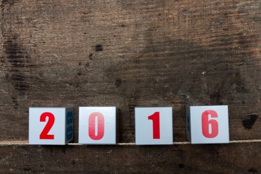 Yeni yıl 2016 tebrik kartı