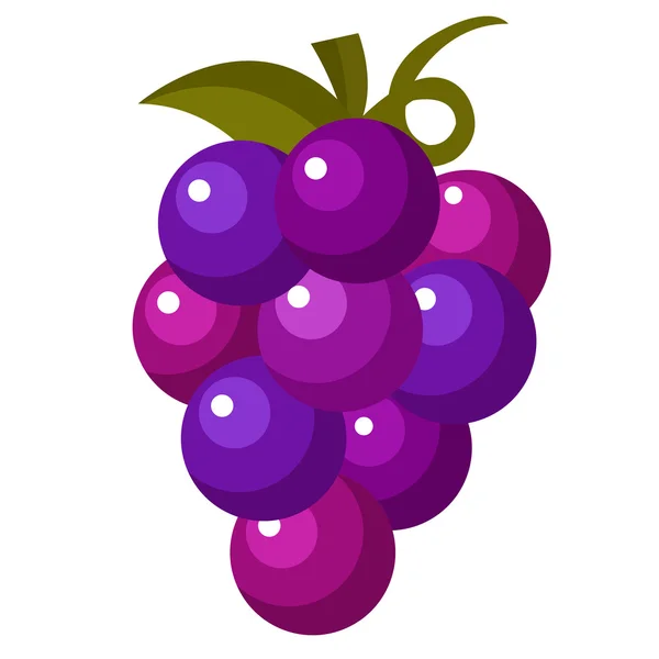 Ícone de fruta de uva — Vetor de Stock