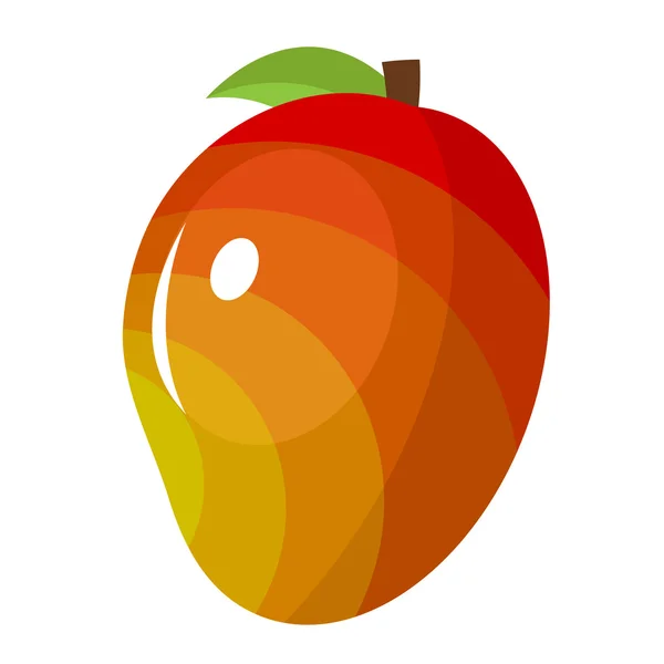 Icône de fruits de mangue — Image vectorielle