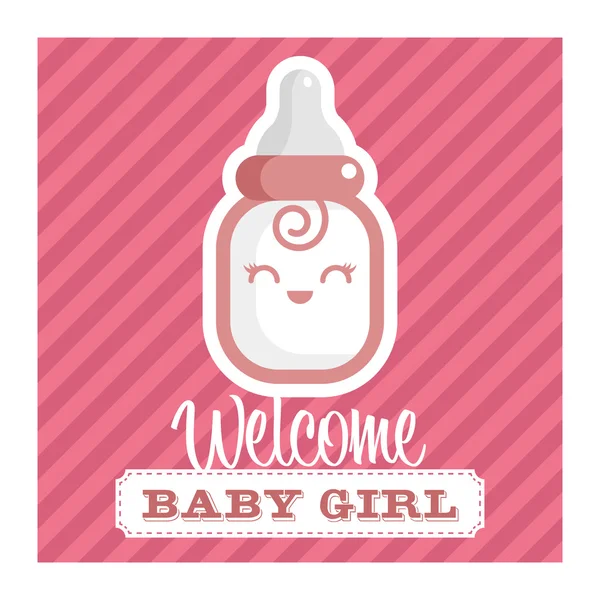 Tarjeta de felicitación Baby shower — Vector de stock