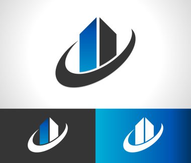 Modern bina simgesini swoosh