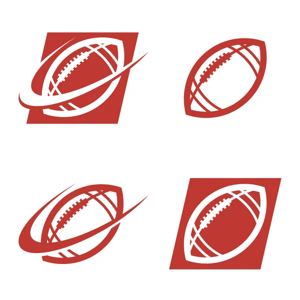 American Football Logo iconen — Stockvector