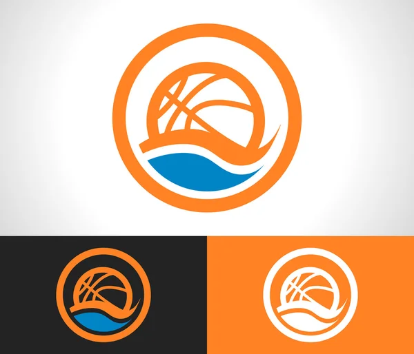 Basketbol Logo Simge — Stok Vektör