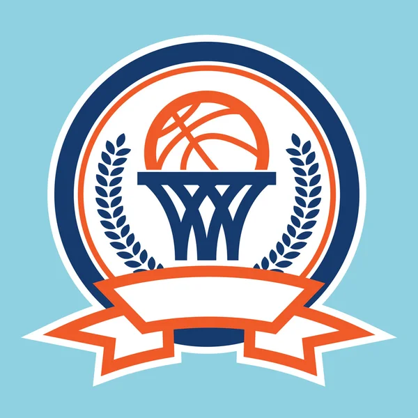 Ikony Logo basketbal — Stockový vektor