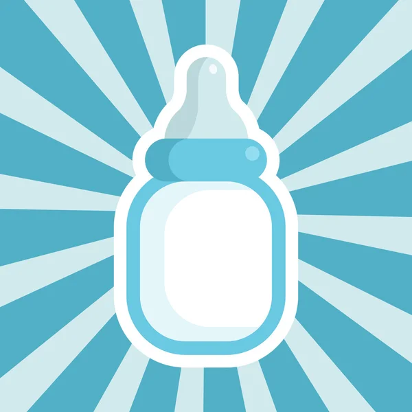 Baby Shower Bottle Icon — Stock Vector