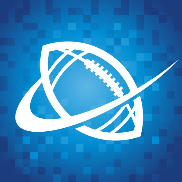 Swoosh American Football Icône — Image vectorielle