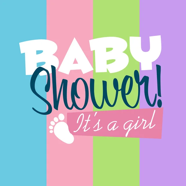 Carte de vœux Baby shower — Image vectorielle