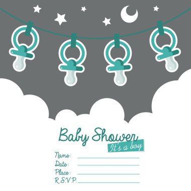 Baby Shower Invitation clipart