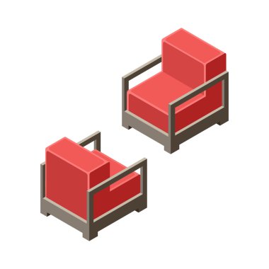 3D izometrik sandalye