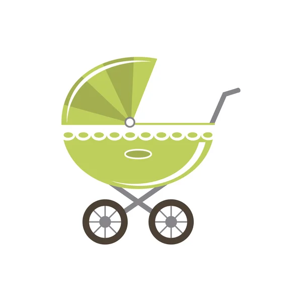 Vector baby carriage — Stock Vector