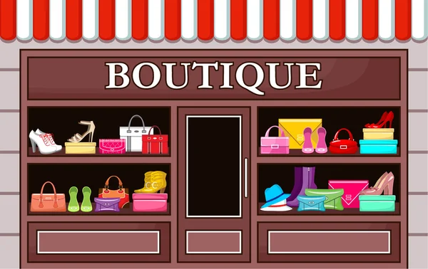 Boutique de moda. ilustración vectorial — Vector de stock