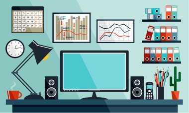 iş işyeri ofis işleri, ekipman, nesneleri. 