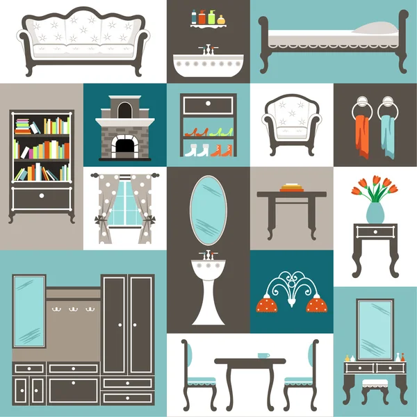 Muebles del sistema. — Vector de stock