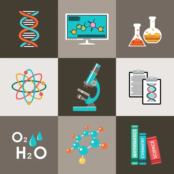 Conjunto de ciencia. Infografía . — Vector de stock