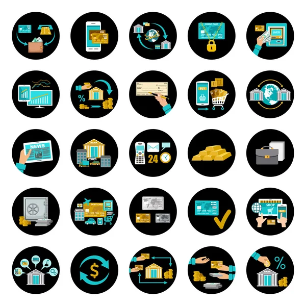 Set banking icons. — Stock Vector