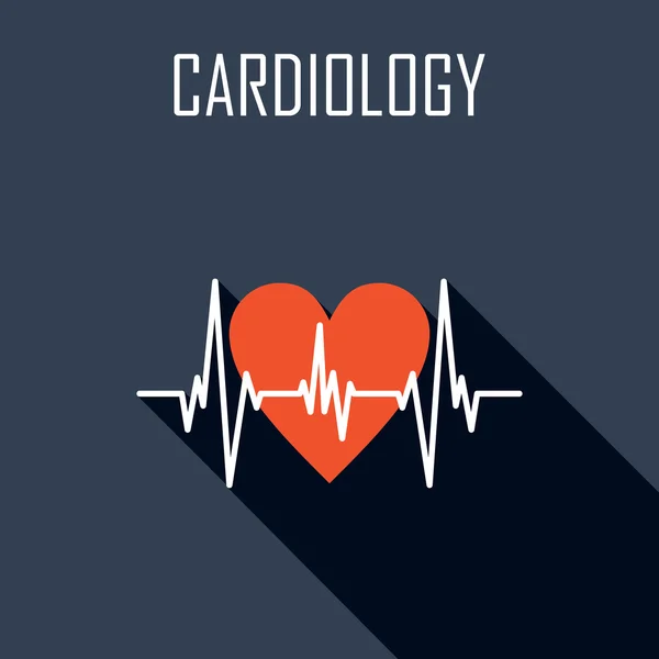 Kardiologie-Ikone — Stockvektor