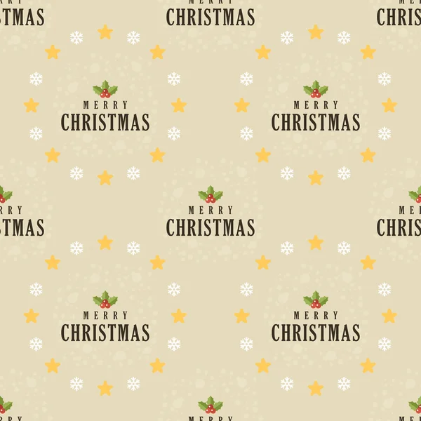 Weihnachten Hintergrund, nahtlose Muster. Vektorillustration — Stockvektor