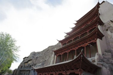 Mogao mağarasını Dunhuang, Çin mimarisi