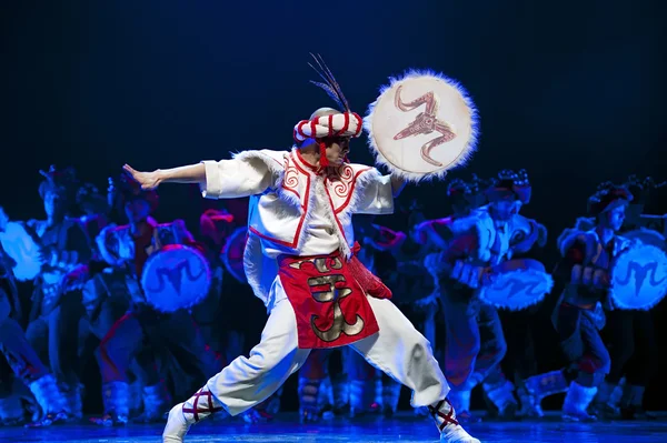 Chiński qiang krajowych tancerzy — Zdjęcie stockowe