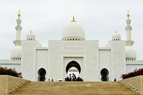 Grand Mosque with white marble — Stock Photo, Image