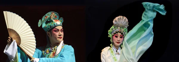 Chinese opera actors — Stock Photo, Image