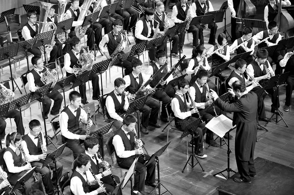 Student symphonic band — Stock Photo, Image