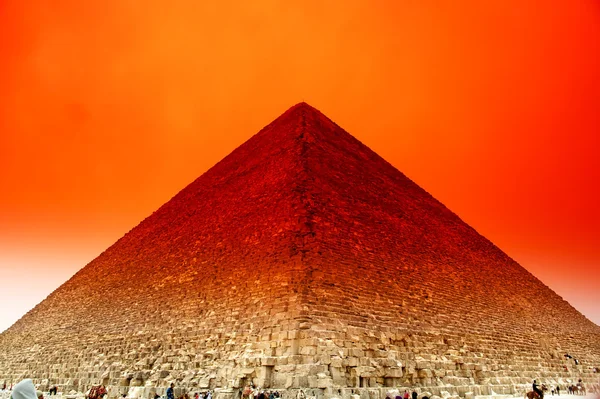 Grand piramidy w Gizie — Zdjęcie stockowe