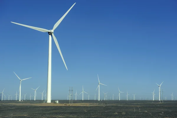Nouvelle source d'énergie éolienne dans le vaste désert de Gobi Image En Vente