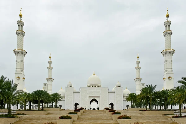 Grand Mosque with white marble — Stock Photo, Image