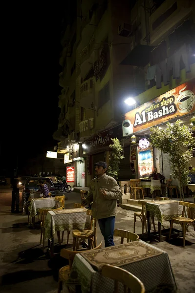 Oadside coffeehouse in Cairo downtown — Stock Photo, Image