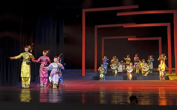 Chinês tradicional folk instrumental concerto desempenho — Fotografia de Stock