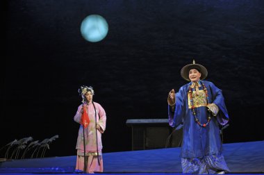 Çince Geleneksel opera aktör tiyatro kostüm 