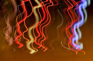 soyut renkli ufuk eğrisi