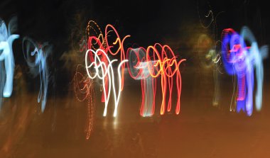 renkli ufuk dans soyut