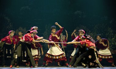 Çin Tibet etnik dans