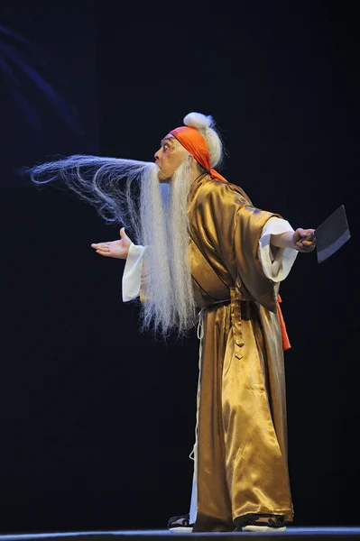 Chinesischer traditioneller Opernschauspieler mit theatralischem Kostüm — Stockfoto