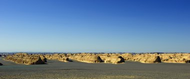 benzersiz yadan Dünya yüzeyinde gobi Çölü dunhuang, Çin'in