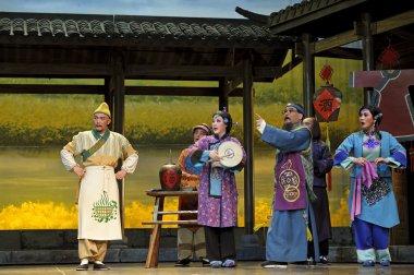 Çince Geleneksel opera aktör tiyatro kostüm 