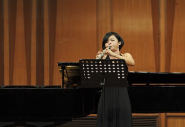oboist performs on wind music chamber music concert
